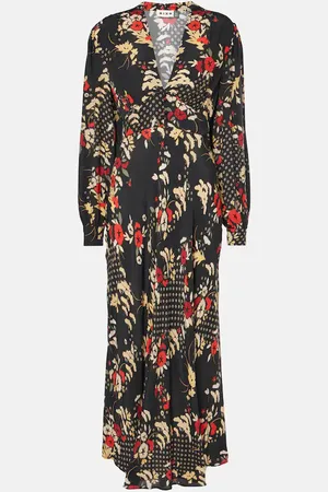 RIXO London Bedrucktes Maxikleid Trula