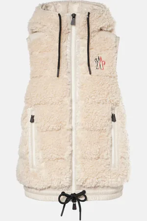 Moncler Daunenweste aus Faux Shearling