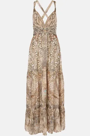 Camilla Maxikleid Throne Room aus Seide