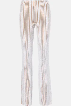 Missoni High-Rise-Schlaghose aus Strick mit Pailletten