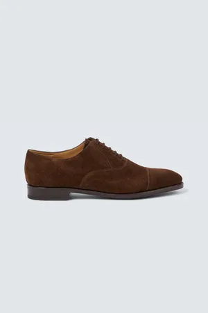 JOHN LOBB Schnürschuhe City II aus Veloursleder