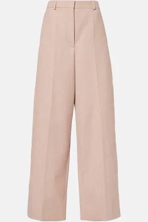 Stella McCartney Weite Low-Rise-Hose aus Wolle