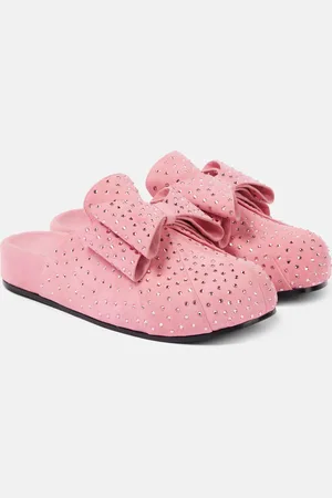 Mach & Mach Verzierte Slippers Le Cadeau aus Veloursleder