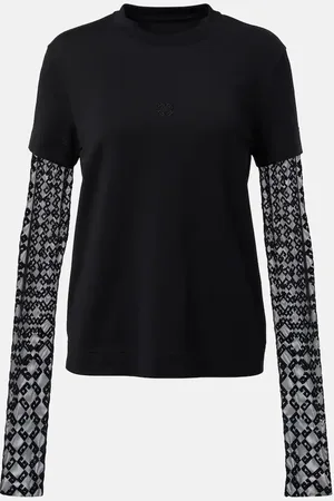 Givenchy Top Monogram 72 Glitter aus Baumwolle