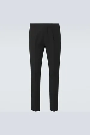 Brunello Cucinelli Gerade Hose aus Seide, Wolle und Mohair