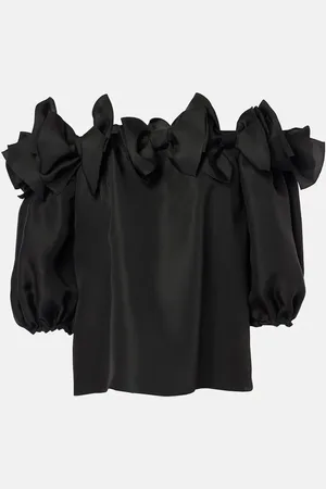Carolina Herrera Off-Shoulder-Top aus Seide