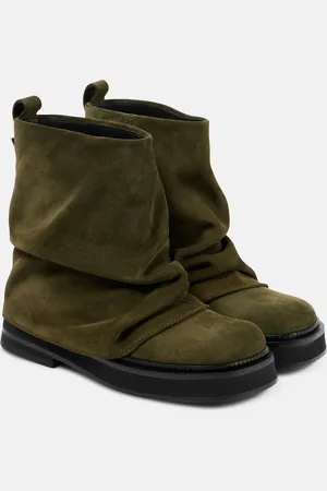 The Attico Ankle Boots Mini Robin aus Veloursleder
