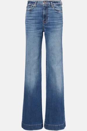 7 for all Mankind High-Rise Flared Jeans Modern Dojo Groovy