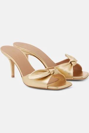 MALONE SOULIERS Pantoletten Vargas 70 aus Metallic-Leder