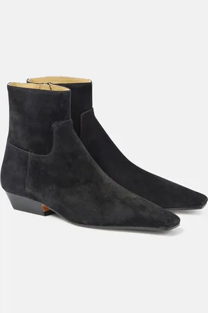 Khaite Ankle Boots Marfa aus Veloursleder
