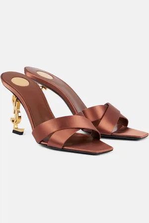 Saint Laurent Pantoletten Opyum 85 aus Satin