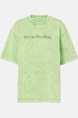 Acne Studios T-Shirt Exford Face aus Baumwoll-Jersey