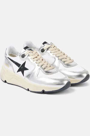 Golden Goose Sneakers Running Sole aus Metallic-Leder