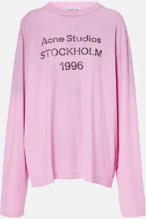 Acne Studios Top aus Baumwolle und Hanf