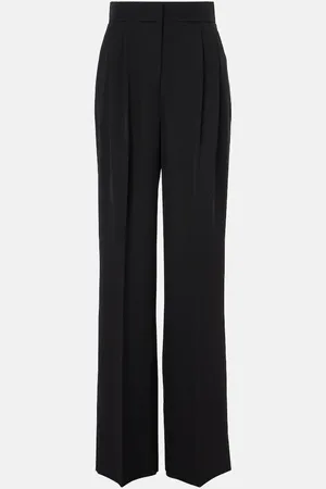Erdem Weite High-Rise-Hose aus Wolle