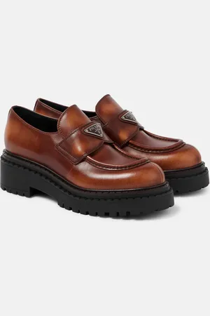 Prada Plateau-Loafers aus Leder