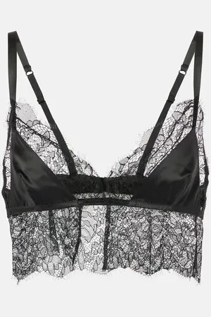 Dolce & Gabbana Bralette aus Satin mit Spitze