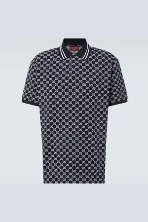 Gucci Polohemd GG aus Baumwoll-Piqué