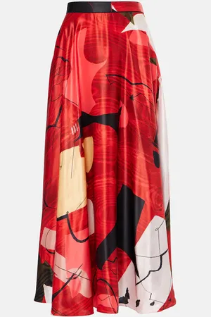Roksanda Bedruckter Maxirock Ameera aus Satin