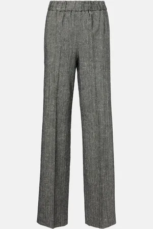 Dolce & Gabbana Weite High-Rise-Hose aus einem Wollgemisch