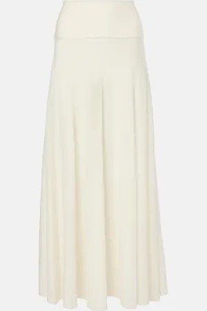 Alaïa Alaïa Low-Rise-Maxirock aus Schurwolle