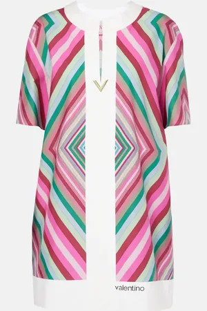 VALENTINO Minikleid VGold Rhombus 75 aus Baumwollpopeline