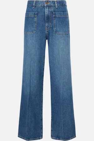Chloé Chloé Wide-Leg Cropped Jeans