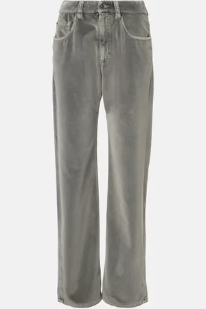 Brunello Cucinelli Gerade Hose aus Samt