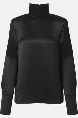 Saint Laurent Top aus Seidensatin