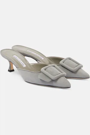 Manolo Blahnik Mules Maysale 50 aus Veloursleder
