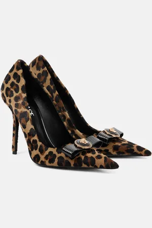 VERSACE Bedruckte Pumps La Medusa aus Kalbshaar