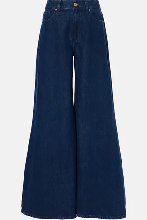 7 for all Mankind High-Rise Wide-Leg Jeans Willow