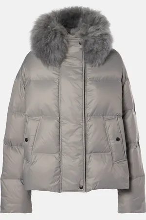 YVES SALOMON Daunenjacke mit Shearling