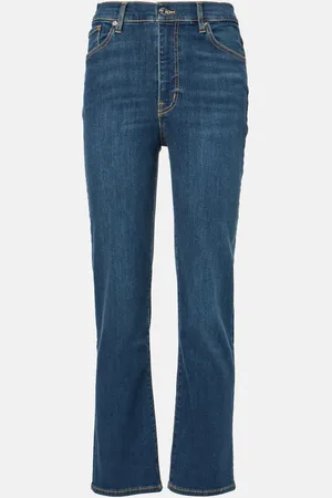Frame High-Rise Straight Jeans Le Sleek