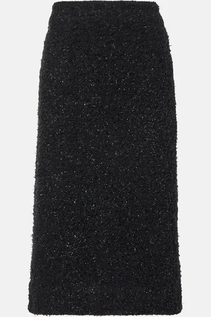 Balenciaga Midirock aus Tweed