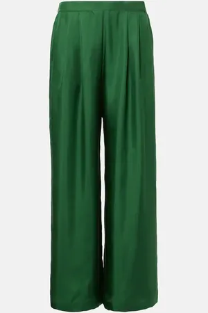 ASCENO Weite Hose Isola aus Seiden-Twill