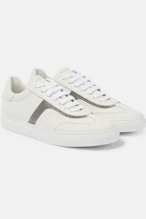 Brunello Cucinelli Verzierte Sneakers Monili aus Leder