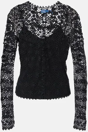 Ralph Lauren Top aus Baumwollspitze