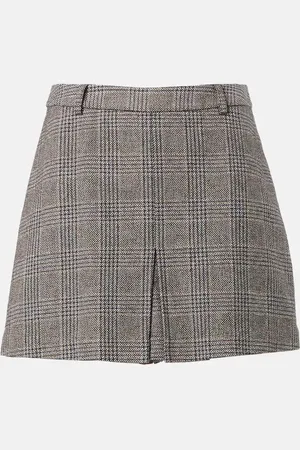 Self-Portrait Skort aus Baumwolle und Leinen