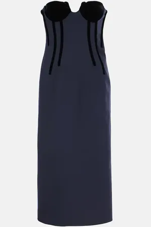 Sportmax Bustier-Kleid Anemone aus einem Wollgemisch