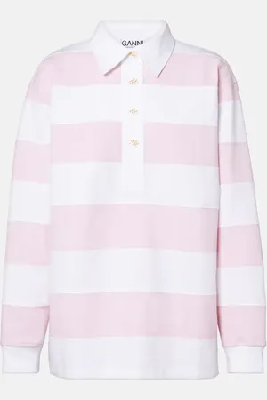 Ganni Polopullover aus Baumwoll-Jersey