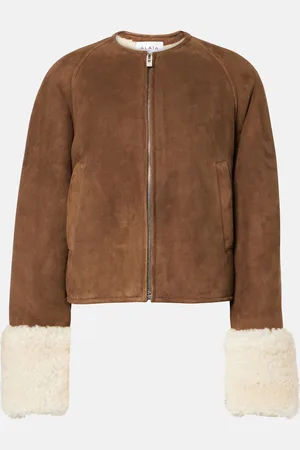 Alaïa Alaïa Jacke aus Veloursleder mit Shearling