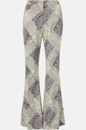 Etro Bedruckte High-Rise-Schlaghose