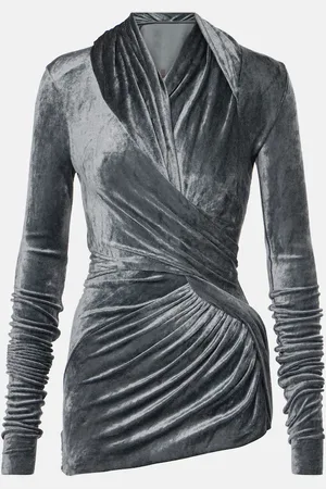 Rick Owens Top Magnetic aus Samt