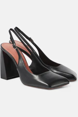 Amina Muaddi Slingback-Pumps Charlotte aus Leder
