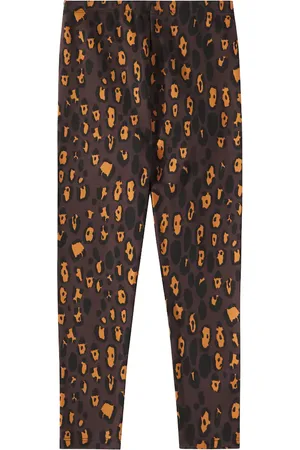 Mini Rodini Leggings Leopard aus einem Baumwollgemisch