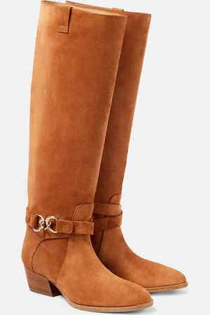 ULLA JOHNSON Westernstiefel Willow aus Veloursleder