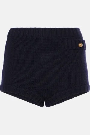 Chloé Chloé High-Rise Shorts aus Wolle und Kaschmir