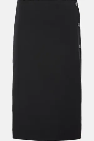 Courrèges Courrèges Midirock aus einem Wollgemisch