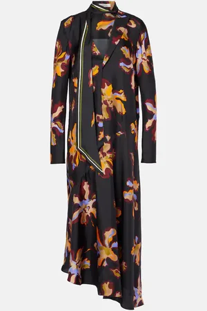 Dorothee Schumacher Bedrucktes Midikleid aus Seiden-Twill